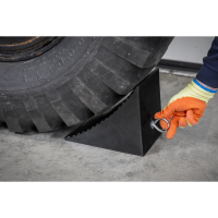 Heavy-Duty Rubber Wheel Chock - Pack Of 4