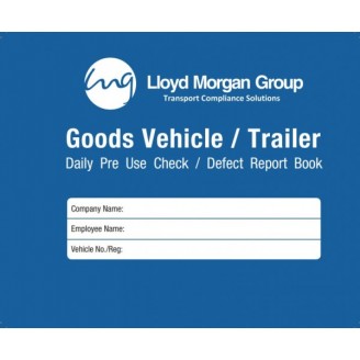 Vehicle Check & Defect Report Book - HGV