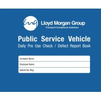 Vehicle Check & Defect Report Book - PSV