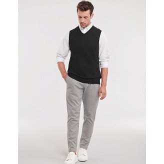 V-Neck Sleevless Knitted Pullover