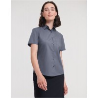 Ladies' Short Sleeve Polycotton Easy Care Poplin Shirt