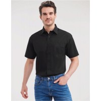 Men's Short Sleeve Polycotton Easy Care Poplin Shirt