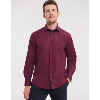 Men's Long Sleeve Easy Care Fitted Shirt