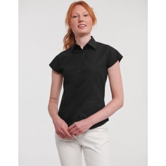 Ladies' Cap Sleeve Easy Care Fitted Shirt