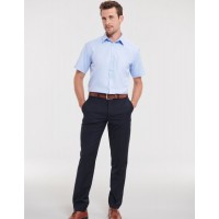 Russell Collection Mens S/S H'Bone Shirt
