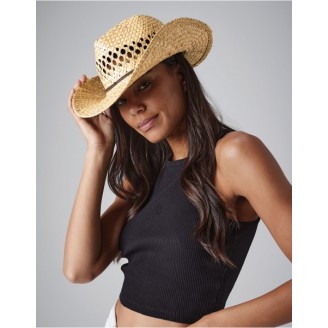 Beechfield Straw Cowboy Hat