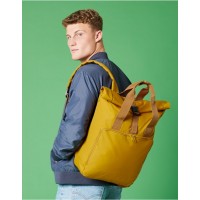 Recycled Twin Handle Roll-Top Laptop Backpack