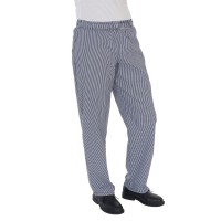 Blue/White Check Fully Elasticated Trouser