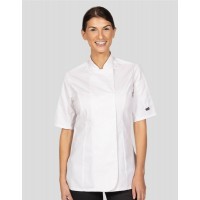 Dennys Ladies S/Sleeve Chefs Jacket