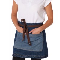 Dennys Washed Denim Contrast Waist Apron