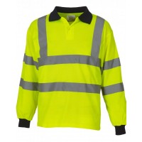 Hi-Vis Long Sleeve Polo Shirt