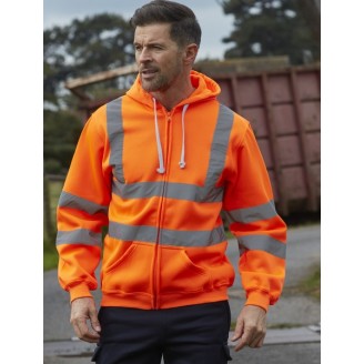 Yoko Hi Vis Zipped Hoodie