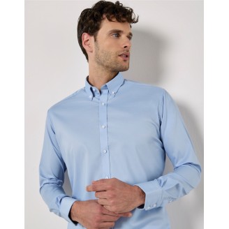 Kustom Kit Mens Stretch Oxford Shirt