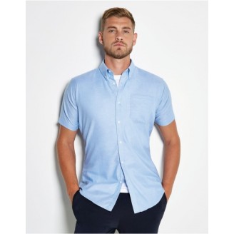Kustom Kit Mens S/S Slim Fit Shirt