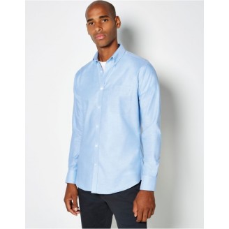 Kustom Kit L/S Slim fit Oxford Shirt