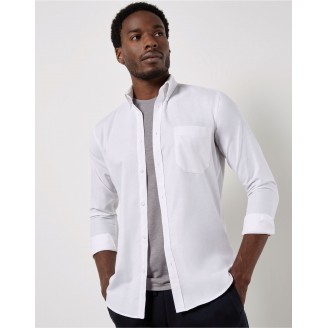 Kustom Kit L/S Slim fit Oxford Shirt