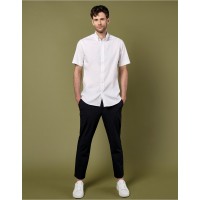 Men's Short Sleeve Tailored Fit Premium Oxford Shirt