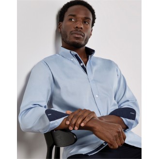 Kustom Kit Contrast Premium Oxford Shirt