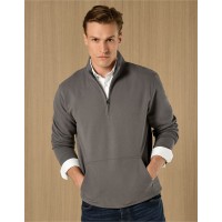1/4 Zip Pique Sweatshirt