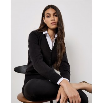 Kustom Kit Ladies V-Neck Cardigan