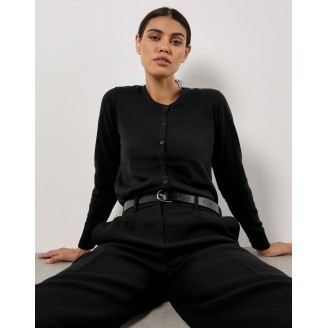 Kustom Kit Ladies Round Neck Cardigan