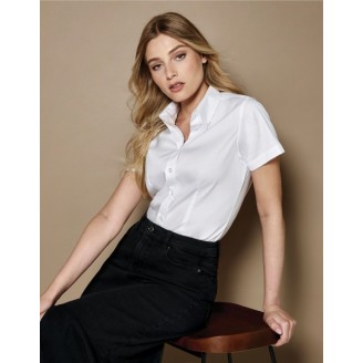 Kustom Kit Ladies S/Sleeve Oxford Shirt