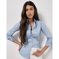 Kustom Kit Ladies L/Sleeve Oxford Shirt