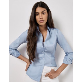 Kustom Kit Ladies L/Sleeve Oxford Shirt