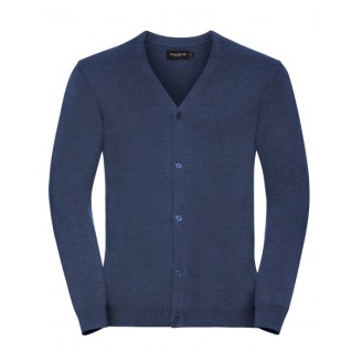 Russell Collection Mens V-Neck Cardigan