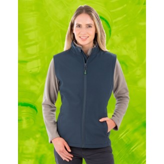 Ladies' Recycled 2-Layer Printable Softshell Bodywarmer