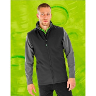 Men's Recycled 2-Layer Printable Softshell Bodywarmer