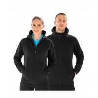 Recycled Unisex Hooded Microfleece Jacket