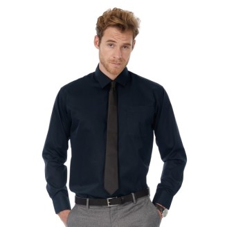 Men's Sharp Twill Cotton Long Sleeve Shirt