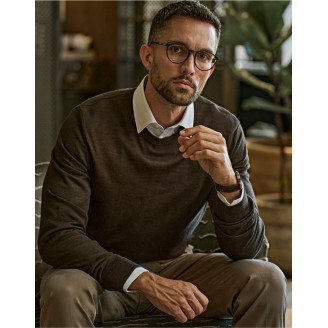 Tee Jays Mens Crew Neck Knitted Sweater