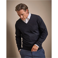 Tee Jays Mens V Neck Knitted Sweater