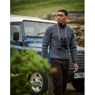 Soloman Zip Neck Knitted Pullover