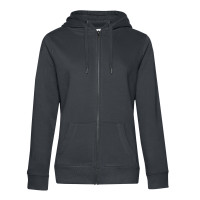 B&C Womens Queen Zipped Hooded Sweat