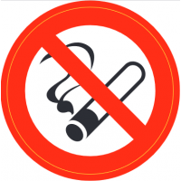 Double Sided Self Adhesive No Smoking Stickers x 24