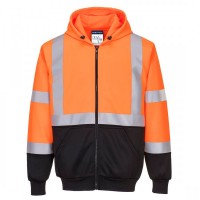 Hi-Vis Two-Tone Zipped Hoodie