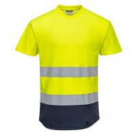 Two-Tone Mesh T-Shirt