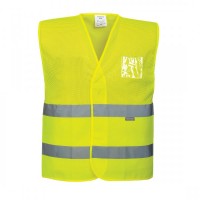 Hi-Vis Half Mesh Vest