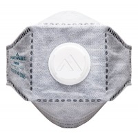 EAGLE FFP3 Valved Carbon Fold Flat Respirator (Pk10)