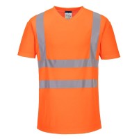 Hi-Vis Cotton Comfort Mesh Insert T-Shirt S/S 