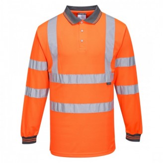 Hi-Vis Long Sleeved Polo