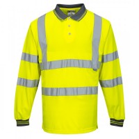 Hi-Vis Long Sleeved Polo
