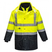 Hi-Vis 7-in-1 Contrast Traffic Jacket