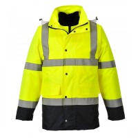 Hi-Vis 4-in-1 Contrast Traffic Jacket