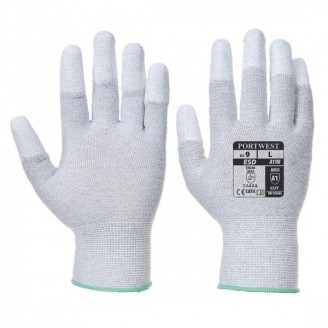 Vending Antistatic PU Fingertip Glove