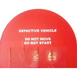 Steering Wheel Safety Cover (Do Not Move / Do Not Start)