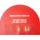 Steering Wheel Safety Cover (Do Not Move / Do Not Start)
